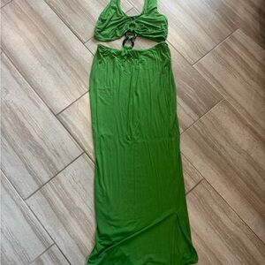 Hot Miami Styles Green Midi Dress